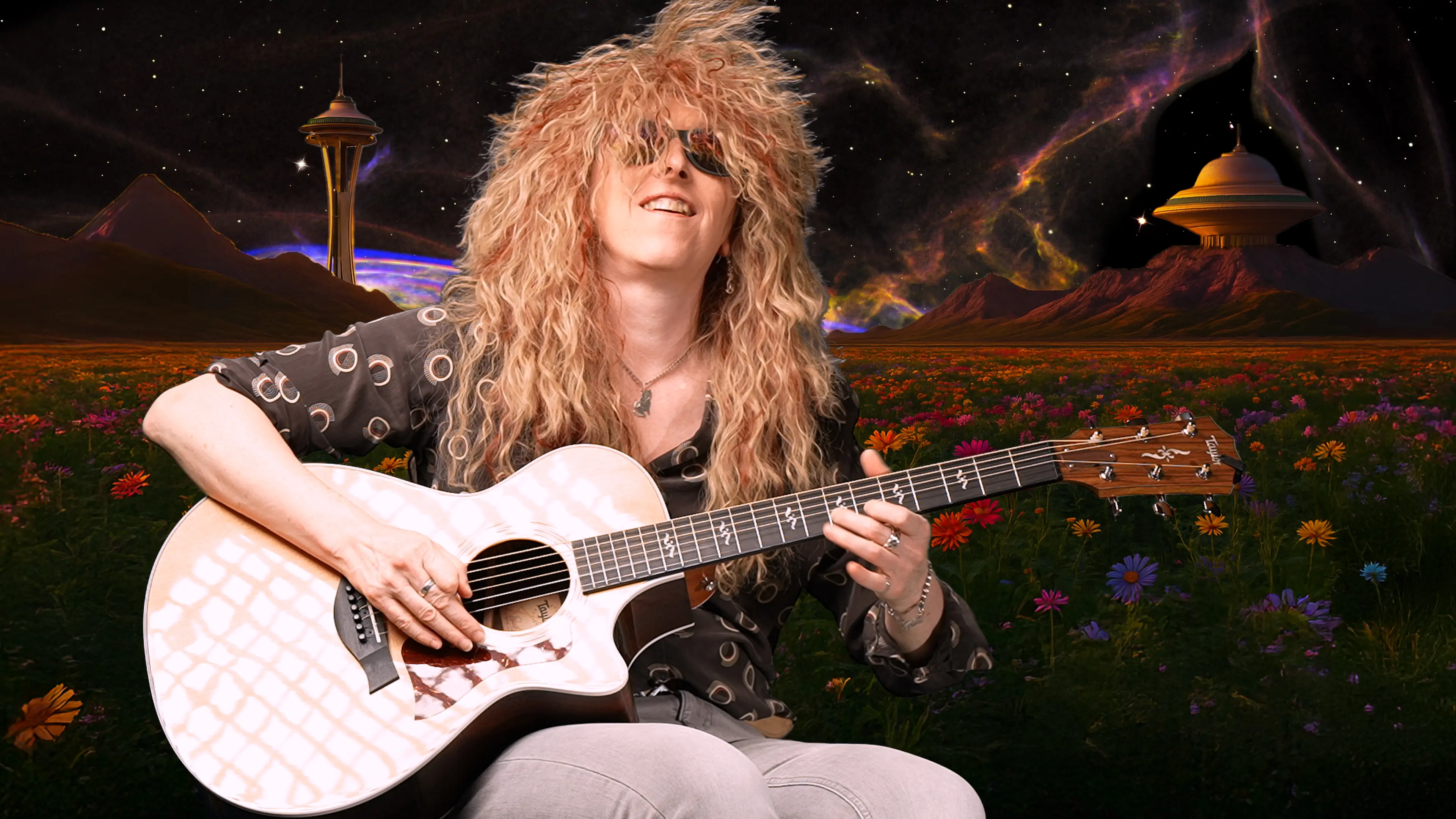 Rudy in Cat's Mantra with Taylor guitar