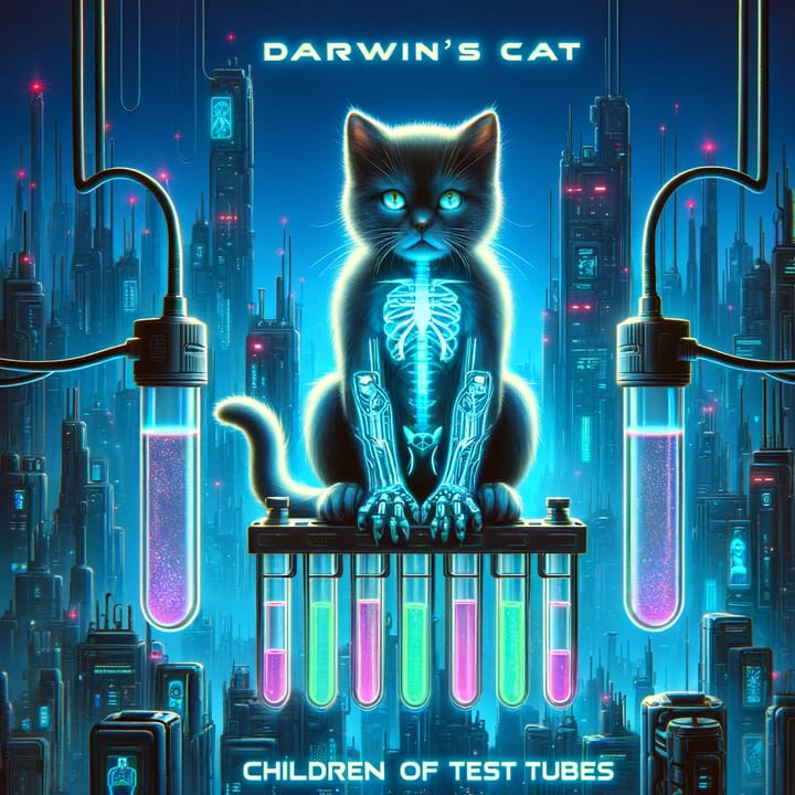 Cover art for album Children of Test Tubes (Cyber Cat's March)