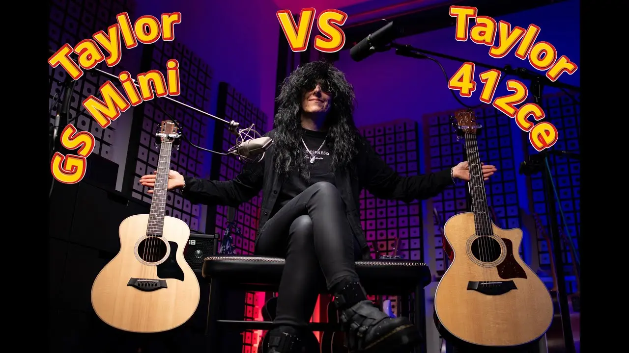 Video thumbnail for: Taylor GS Mini vs Taylor 412ce Sound Comparison